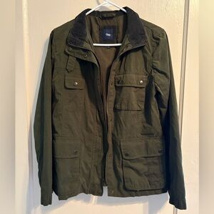GAP: Women’s Olive Green Military Field Jacket w/ Corduroy Inner Collar